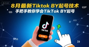 8月最新Tiktok搬运起号技术，手把手教你学会TikTok搬运起号-甄选网创