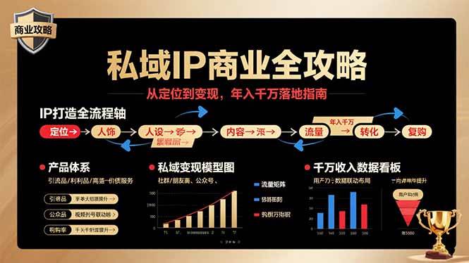 （15858期）私域IP商业全攻略，从定位到变现，年入千万落地指南-甄选网创