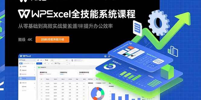 （15873期）WPS Excel全技能系统课程：从零基础到高阶实战全覆盖，全面提升办公效率-甄选网创