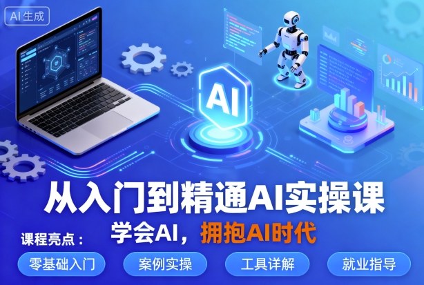 从入门到精通AI实操课，学会AI，拥抱AI时代-甄选网创