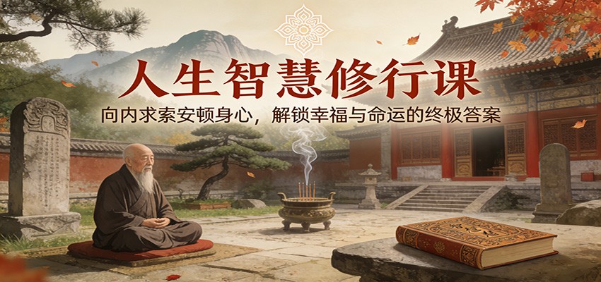 人生智慧修行课：向内求索安顿身心，解锁幸福与命运的终极答案-甄选网创