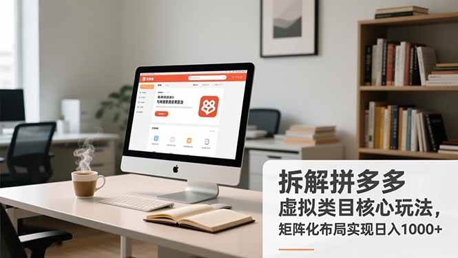 （16906期）拆解拼多多虚拟类目核心玩法，矩阵化布局实现日入1000+-甄选网创