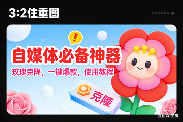 （16929期）玫瑰克隆神器，ai鲁大魔，自媒体必备的软件，一键爆款工具，详细教程-甄选网创