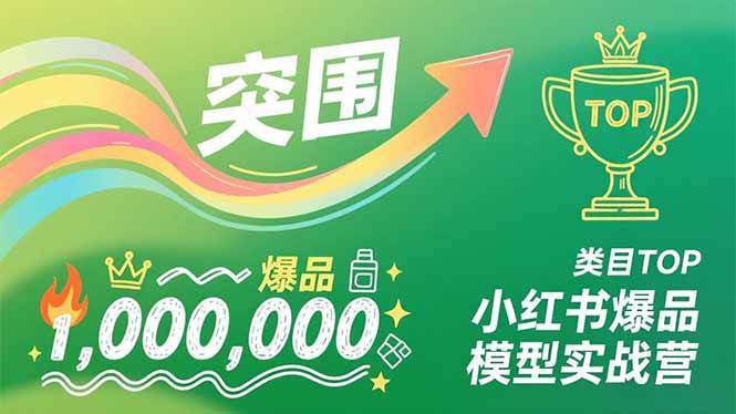 （16922期）小红书爆品模型实战营，从新品突围到成为类目TOP，可复制路径，打造多个营收百万级爆品-甄选网创