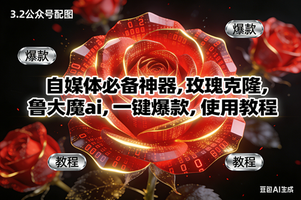 （16919期）玫瑰克隆神器，ai鲁大魔，自媒体必备软件，一键爆款工具，详细教程-甄选网创