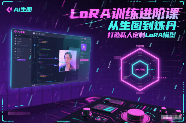 LoRA训练进阶课，从生图到炼丹，打造私人定制LoRA模型-甄选网创