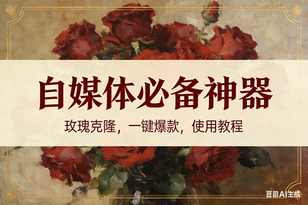 （16940期）玫瑰克隆神器，ai鲁大魔，自媒体必备的软件，一键爆款，详细教程-甄选网创