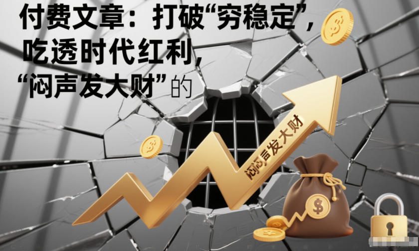 付费文章：打破“穷稳定”，吃透时代红利，“闷声发大财”的终极真谛-甄选网创
