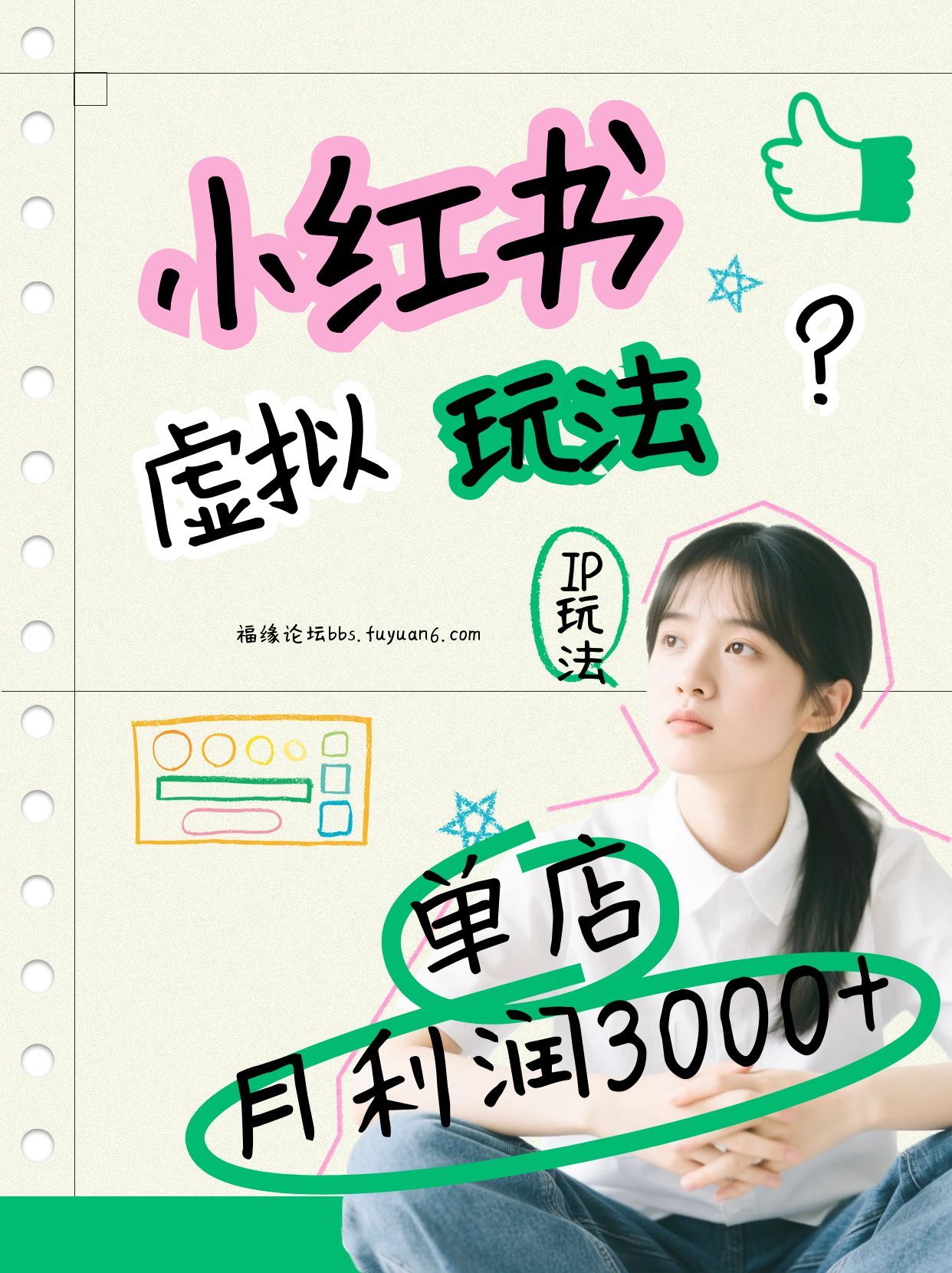 小红书虚拟玩法（铺货流和单品玩法），单店月利润3000+，IP打法+原创商品（0违规）-甄选网创
