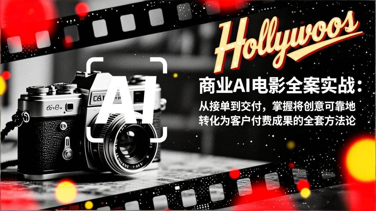 （17092期）商业AI电影全案实战：从接单到交付，掌握将创意可靠地转化为客户付费成果的全套方法论-甄选网创