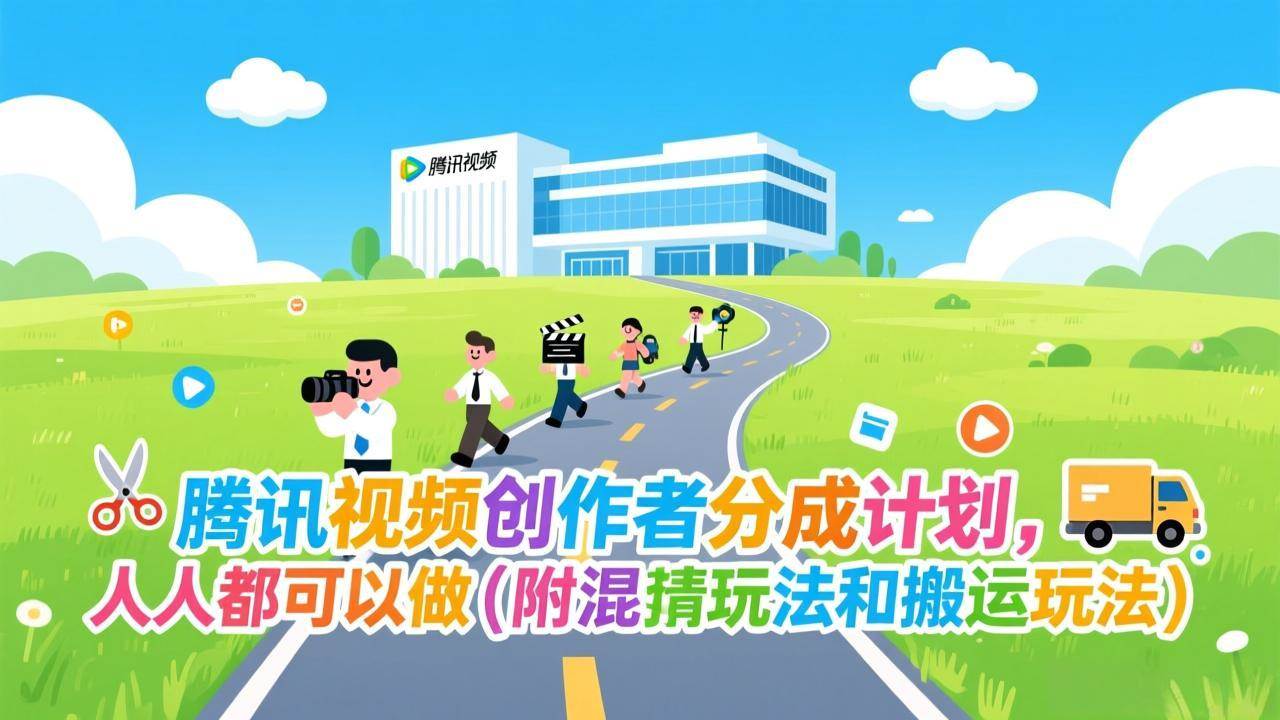 （17137期）腾讯视频创作者分成计划，人人都可以做（附混剪玩法和搬运玩法）-甄选网创