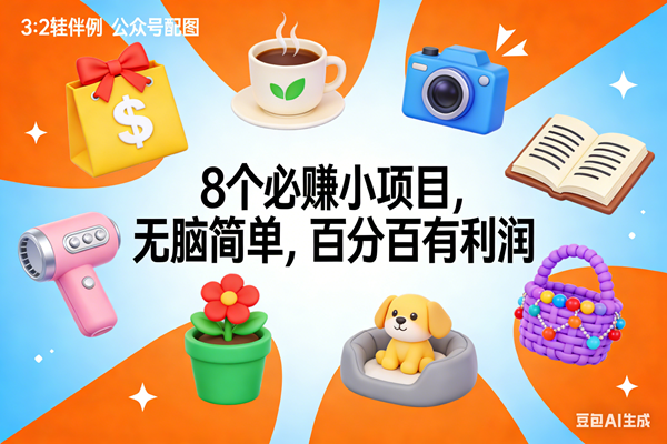 （17114期）8个必赚小项目，无脑简单，百分百有利润，副业首选，日入300+-甄选网创
