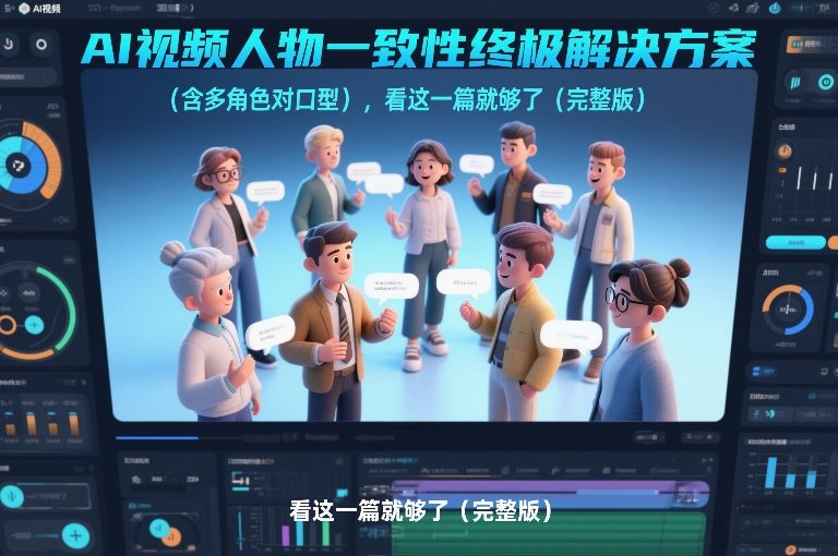 AI视频人物一致性终极解决方案（含多角色对口型），看这一篇就够了（完整版）-甄选网创