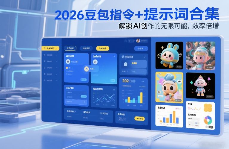 2026豆包指令+提示词合集，解锁AI创作的无限可能，效率倍增-甄选网创