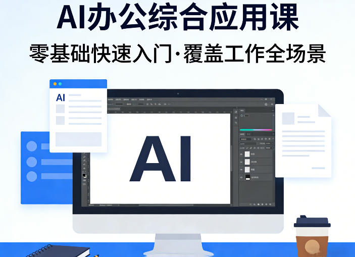 AI办公综合应用课，零基础快速入门，覆盖了工作中各种应用场景-甄选网创