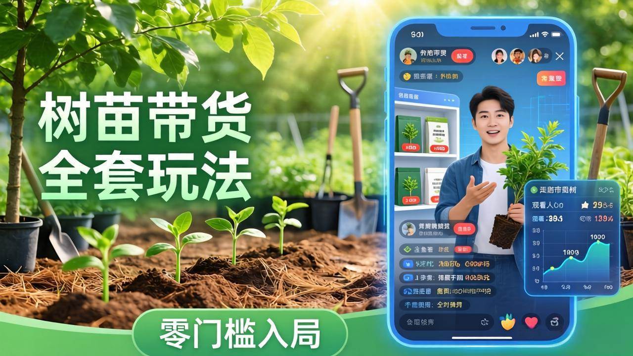 （17729期）视频号AI树苗带货全套玩法：零门槛入局，掌握豆包、千问等AI工具制作树苗视频的全套流程-甄选网创