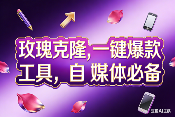 （17695期）玫瑰克隆工具，ai鲁大魔，自媒体必备神器，一键爆款，详细教程。-甄选网创