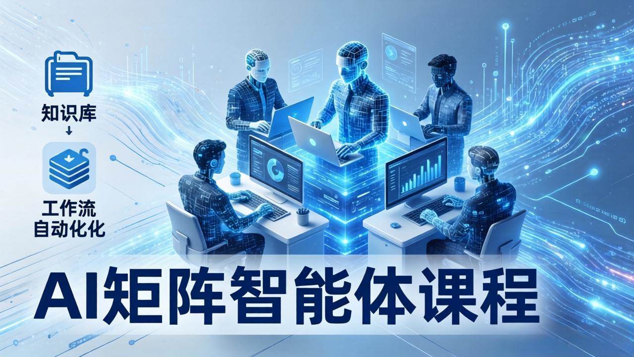 （17759期）AI矩阵智能体实战：100个数字员工批量生产内容，文本知识库+工作流自动化全搞定-甄选网创